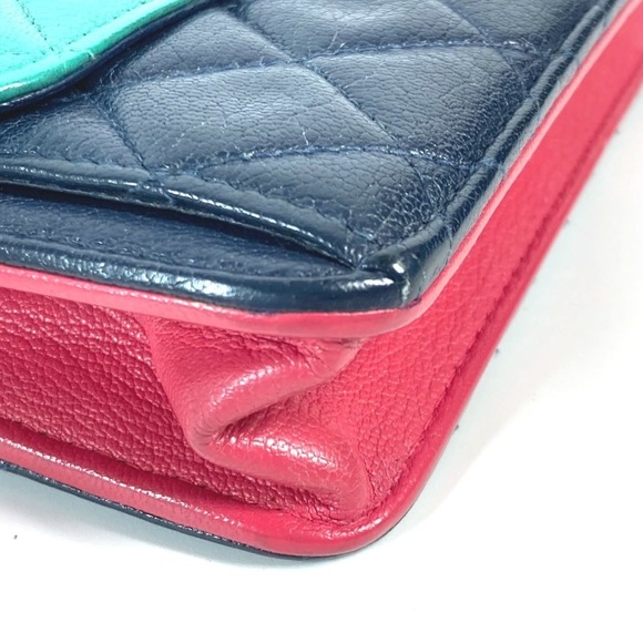 CHANEL Pink Caviar Leather Logo Pochette Shoulder Bag - Picture 8 of 14